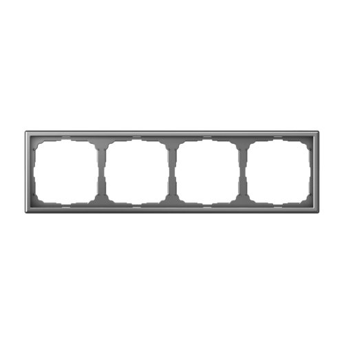 Рамка универсальная Systeme Electric ArtGallery 4-м. сталь фото Рамка универсальная Systeme Electric ArtGallery 4-м. сталь картинка